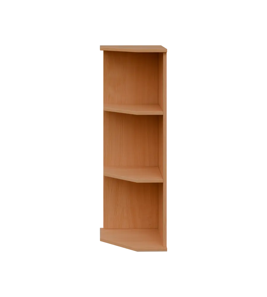 TZ 3 - 3 kancelářská skříň rohová, levá, 1107x360x400, buk royal